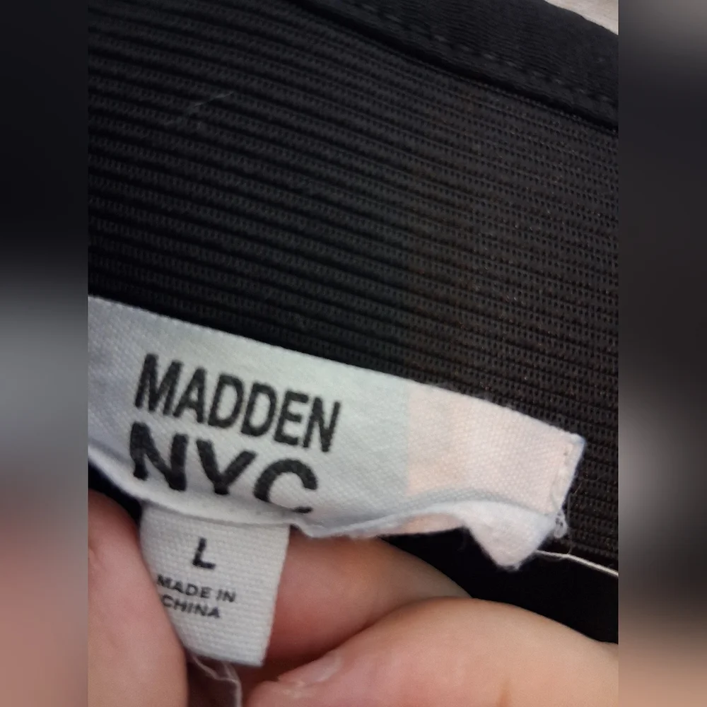 Madden NYC Black Wide Leg Dress Pants Large - Picture 3 of 6